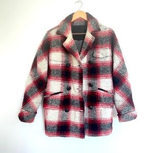 Isabel Marant Etoile Gael check wool jacket